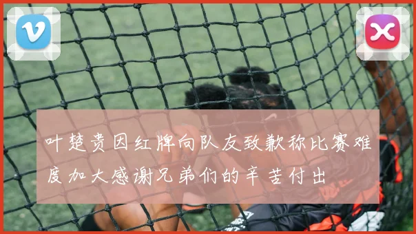 叶楚贵因红牌向队友致歉称比赛难度加大感谢兄弟们的辛苦付出
